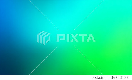 青から緑へ滑らかに変化するグラデーション背景 136233128