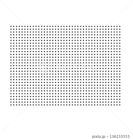 Wyoming, state of United States, USA. Black dot silhouette map for infographic, graphs, business reports or technology design. Vector illustration on white background 136233553