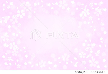 淡いピンクの桜の背景 春 淡いピンクの桜の背景 春 136233616