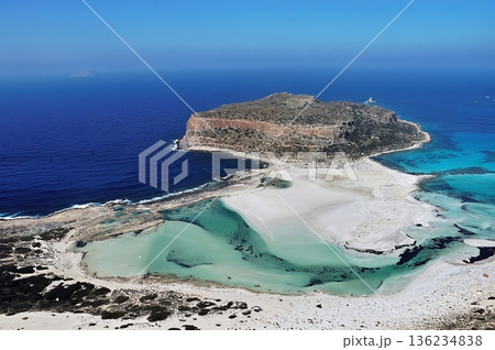 Tigani and Balos beach- lagoon, Crete,  Greece 136234838