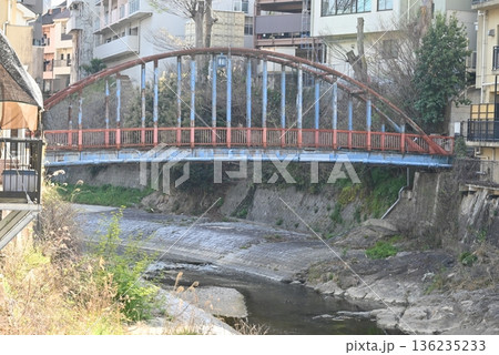 大阪府河内長野市の昭和レトロな黄金橋 大阪府河内長野市の昭和レトロな黄金橋 136235233