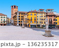 Cityscape of Udine, Italy. View of Pizza della Liberta (Liberty Square) 136235317
