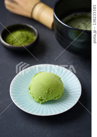 抹茶アイスクリーム 抹茶アイスクリーム 136235385