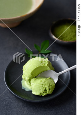 抹茶アイスクリーム 抹茶アイスクリーム 136235409
