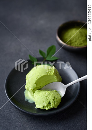 抹茶アイスクリーム 抹茶アイスクリーム 136235410