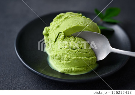 抹茶アイスクリーム 136235418