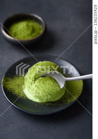 抹茶アイスクリーム 抹茶アイスクリーム 136235429