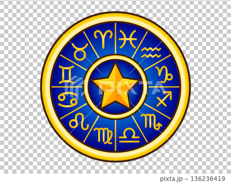 神秘星座運勢插畫素材 2 神秘星座運勢插畫素材 2 136236419
