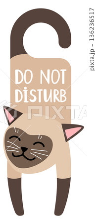 Do not disturb hanger for motel room in cute animal style Do not disturb hanger for motel room in cute animal style 136236517