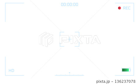 Photo camera interface. Screen frame app gui 136237078