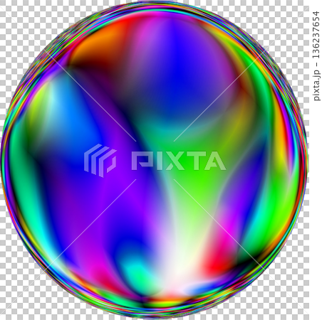 Colorful soap bubbles, marbles, and sphere designs 136237654