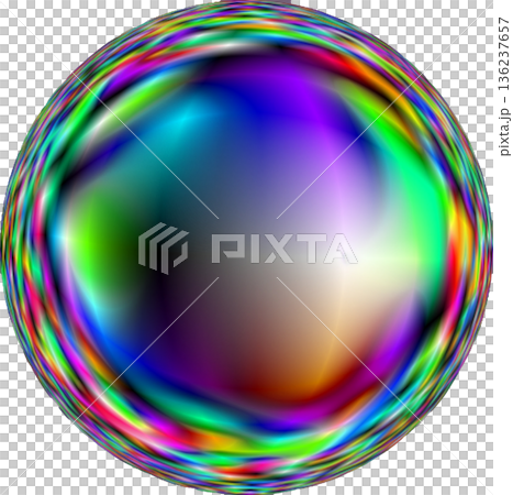Colorful soap bubbles, marbles, and sphere designs 136237657