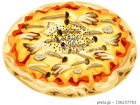 キノコピザ 136237781