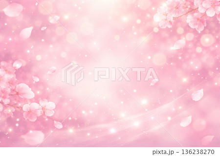 桜の花びらと柔らかな光 桜の花びらと柔らかな光 136238270