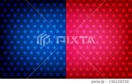 Abstract Patriotic Star Background In Red And Blue Colors Abstract Patriotic Star Background In Red And Blue Colors 136238530
