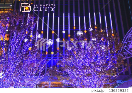 博多駅(イルミネーション・福岡市) 博多駅(イルミネーション・福岡市) 136239325