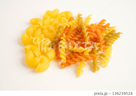 Pasta noodles for cooking Italian food. 136239528