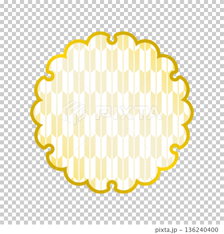 Snow ring and arrow pattern Japanese material Gold Snow ring and arrow pattern Japanese material Gold 136240400