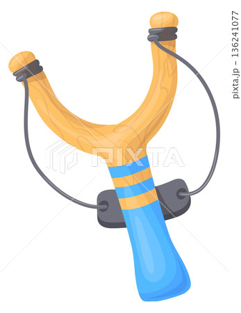 Hooligan weapon cartoon icon. Game play toy Hooligan weapon cartoon icon. Game play toy 136241077