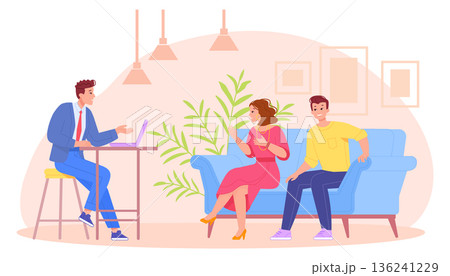 Celebrity couple interview. Tv studio show illustration Celebrity couple interview. Tv studio show illustration 136241229