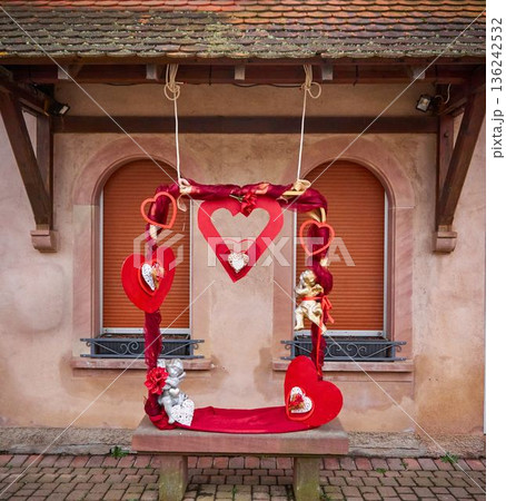 Vintage decor for valentine's day 136242532