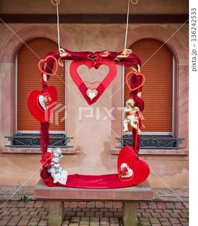 Vintage decor for valentine's day 136242533