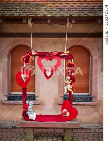 Vintage decor for valentine's day 136242534