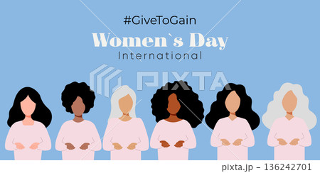 International Womens Day Creative Banner 136242701