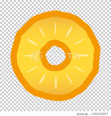 Pineapple cross section illustration (cut fruit) Pineapple cross section illustration (cut fruit) 136242957