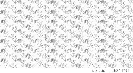 Elegant lettering Be Happy, handwritten black and white seamless pattern, decorative background for print Elegant lettering Be Happy, handwritten black and white seamless pattern, decorative background for print 136243796