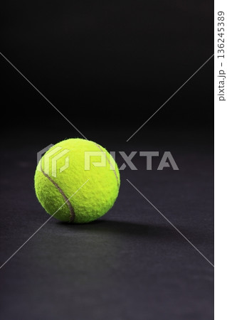tennis balls on black background studio shot tennis balls on black background studio shot 136245389