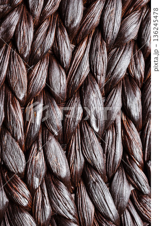Wicker woven pattern background 136245478