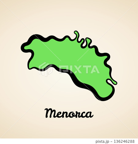 Menorca - Outline Map Menorca - Outline Map 136246288