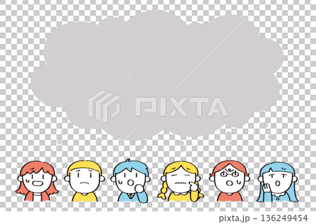 Illustration of frustrated children Illustration of frustrated children 136249454