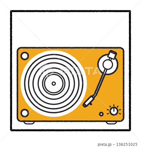 イエローボディのターンテーブル イエローボディのターンテーブル 136251025