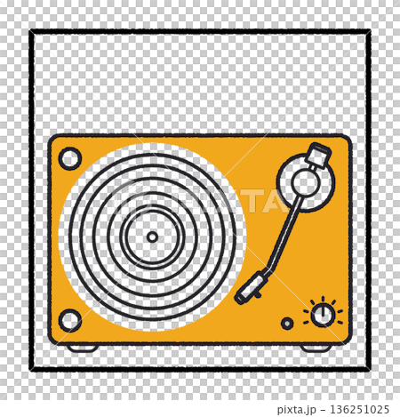 イエローボディのターンテーブル イエローボディのターンテーブル 136251025