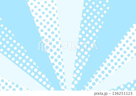 集中線の背景 水色ブルー 放射状 ポップ 集中線の背景 水色ブルー 放射状 ポップ 136251123