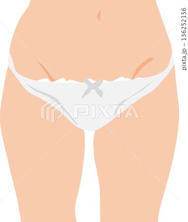ダイエットに成功した女性のイラスト 136252156