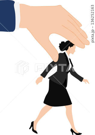 人をコントロールするイラスト	 136252163