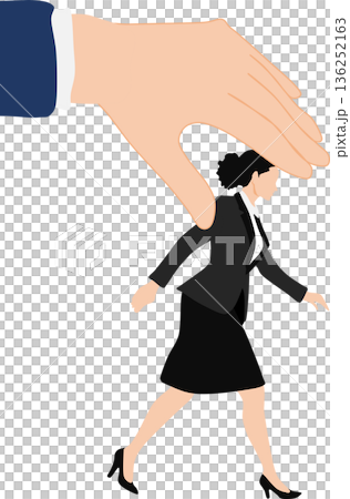 人をコントロールするイラスト	 136252163