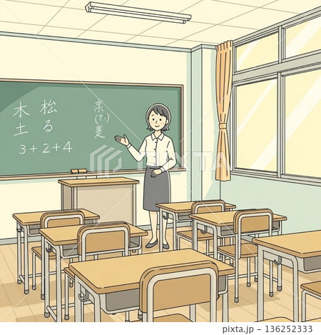 学校の先生のイラスト 学校の先生のイラスト 136252333