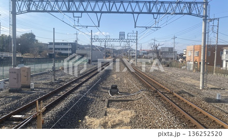 武蔵嵐山駅から見た小川町駅方面の風景 武蔵嵐山駅から見た小川町駅方面の風景 136252520
