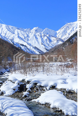 北アルプス後立山連峰 冬の不帰ノ嶮 北アルプス後立山連峰 冬の不帰ノ嶮 136252849