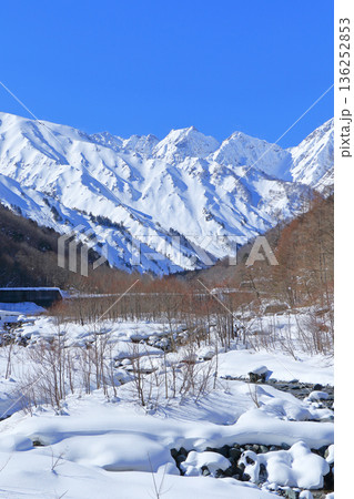 北アルプス後立山連峰 冬の不帰ノ嶮 北アルプス後立山連峰 冬の不帰ノ嶮 136252853