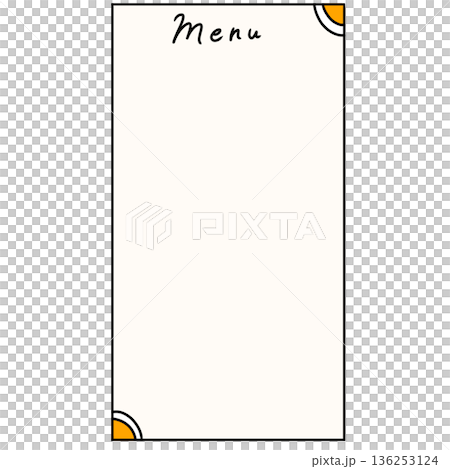 メニュー表 メニュー表 136253124