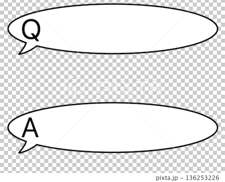 Q&A 吹き出し Q&A 吹き出し 136253226