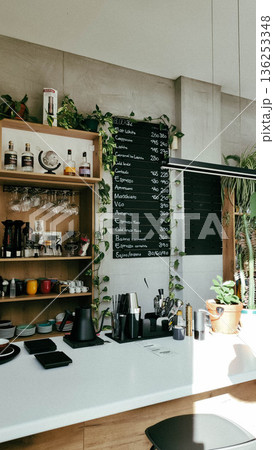 Coffee shop interior Coffee shop interior 136253348