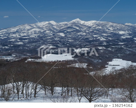 高台から見る後志山地 136254162