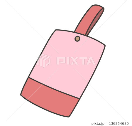 ピンクの上履き袋のイラスト ピンクの上履き袋のイラスト 136254680