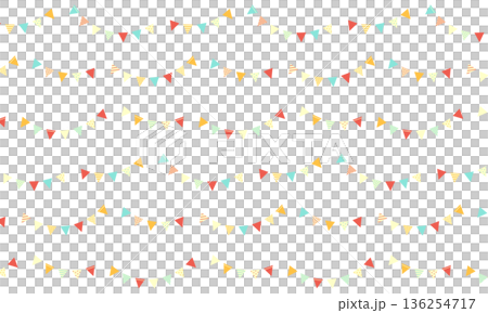 溫暖的弧形花環圖案,融合了多種元素。 溫暖的弧形花環圖案,融合了多種元素。 136254717